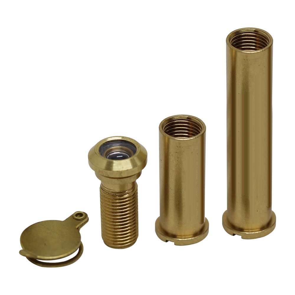 CHAMELEON Adaptable 160&deg; Degree Door Viewer 35mm 85mm - Polished Brass