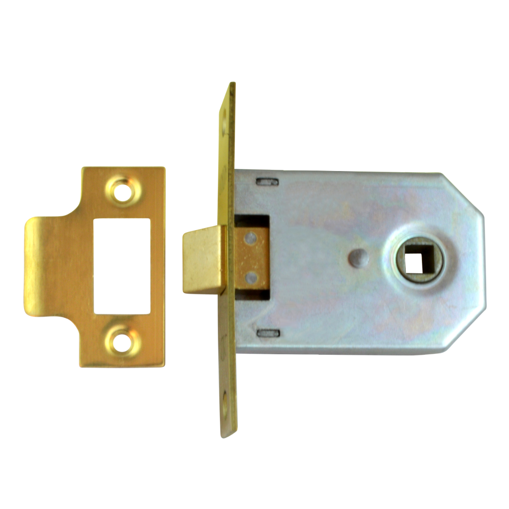 UNION 2642 Mortice Latch 75mm - Polished Brass