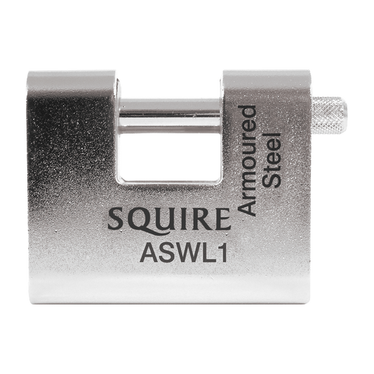 SQUIRE ASWL Steel Sliding Shackle Padlock 60mm Keyed To Differ Pro - Silver