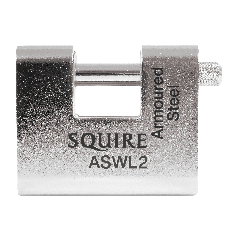 SQUIRE ASWL Steel Sliding Shackle Padlock 80mm Keyed To Differ Pro - Silver