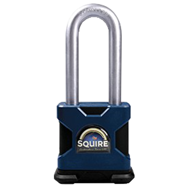 SQUIRE SS50S 2.5 Stronghold Steel 6 Pin Long Shackle Padlock Keyed To Differ Display