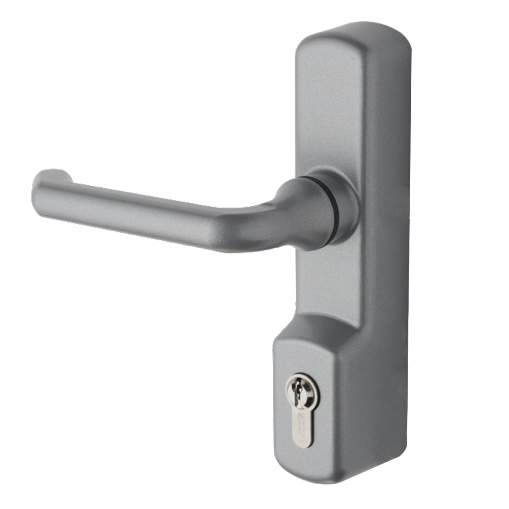 EXIDOR 425 EC Lever Operated Outside Access Device Silver Enamelled