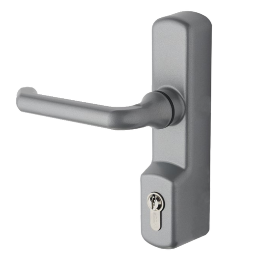 EXIDOR 425 EC Lever Operated Outside Access Device Silver Enamelled