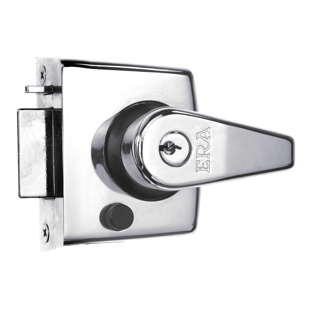 ERA 183 & 193 Deadlocking Nightlatch 40mm PC With Cylinder - Chrome Plated