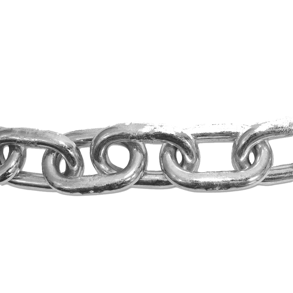 ENGLISH CHAIN Case Hardened Chain 8mm 1m - Zinc Plated
