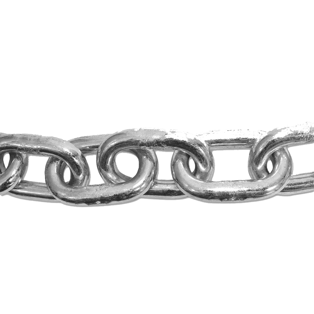 ENGLISH CHAIN Case Hardened Chain 8mm 2m - Zinc Plated