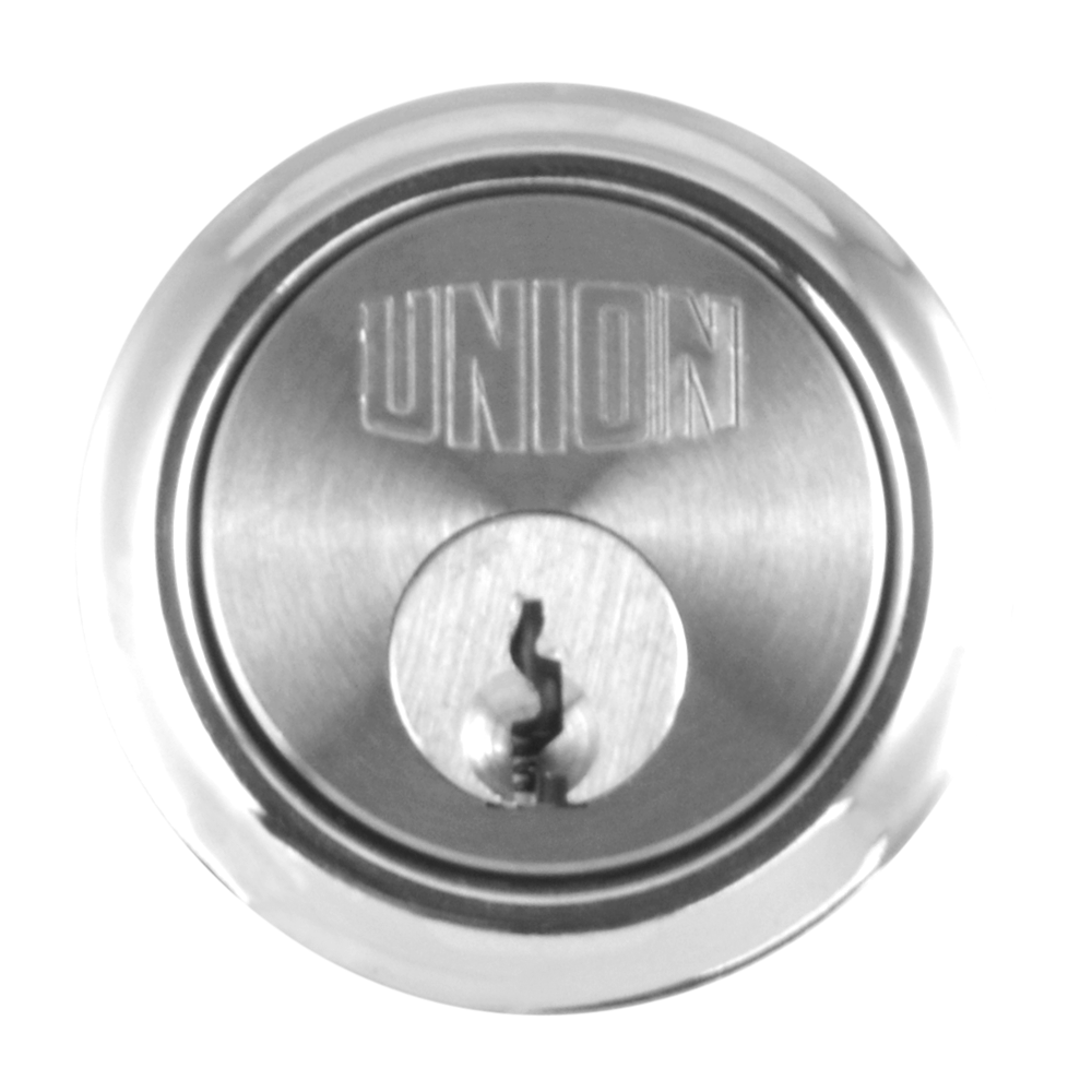 UNION 1X1 Rim Cylinder Keyed To Differ - Chrome Plated