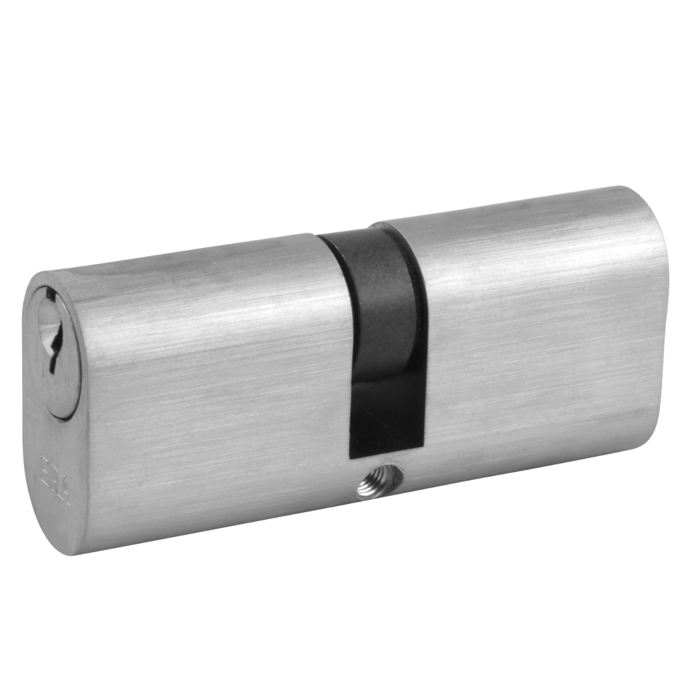 ERA 6-Pin Oval Double Cylinder 70mm 35/35 30/10/30 Keyed To Differ - Satin Chrome