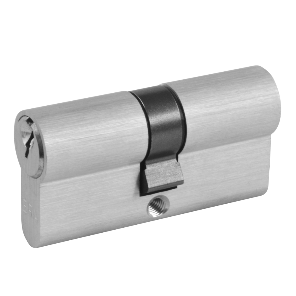 ERA 5-Pin Euro Double Cylinder 60mm 30/30 25/10/25 Keyed To Differ - Satin Chrome