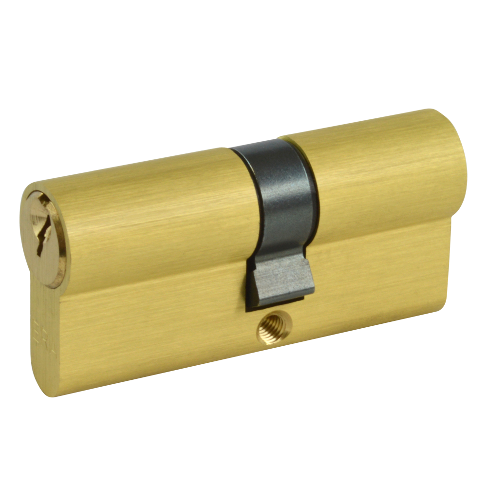 ERA 5-Pin Euro Double Cylinder 70mm 30/40 25/10/35 Keyed To Differ - Polished Brass