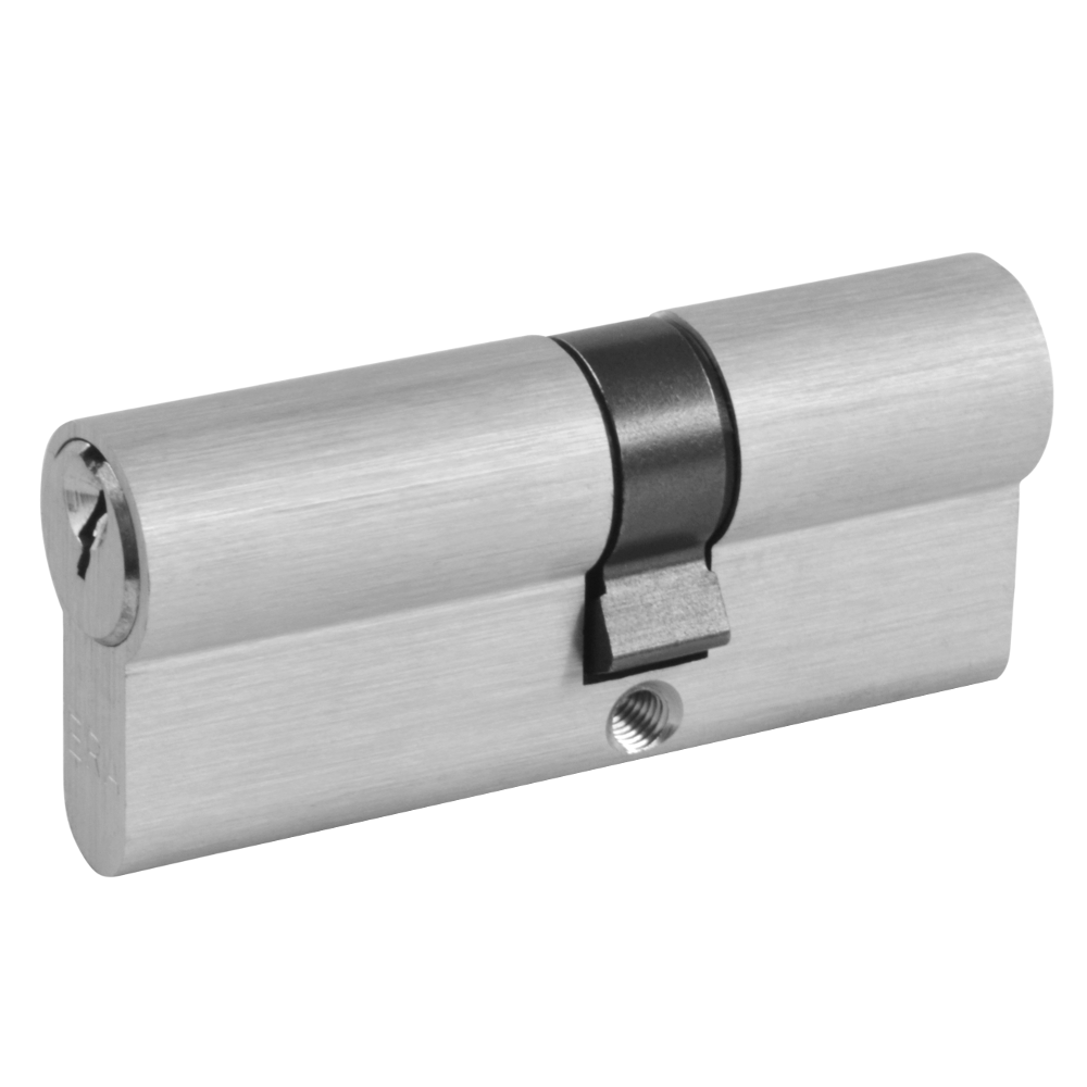 ERA 5-Pin Euro Double Cylinder 75mm 30/45 25/10/40 Keyed To Differ - Satin Chrome