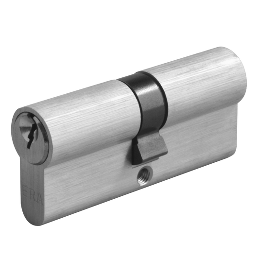 ERA 6-Pin Euro Double Cylinder 70mm 35/35 30/10/30 Keyed To Differ - Satin Chrome