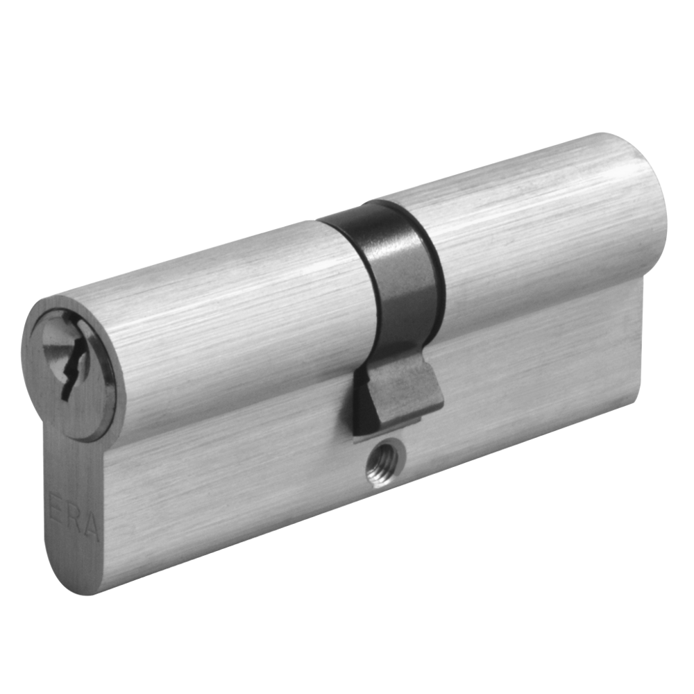 ERA 6-Pin Euro Double Cylinder 85mm 40/45 35/10/40 Keyed To Differ - Satin Chrome