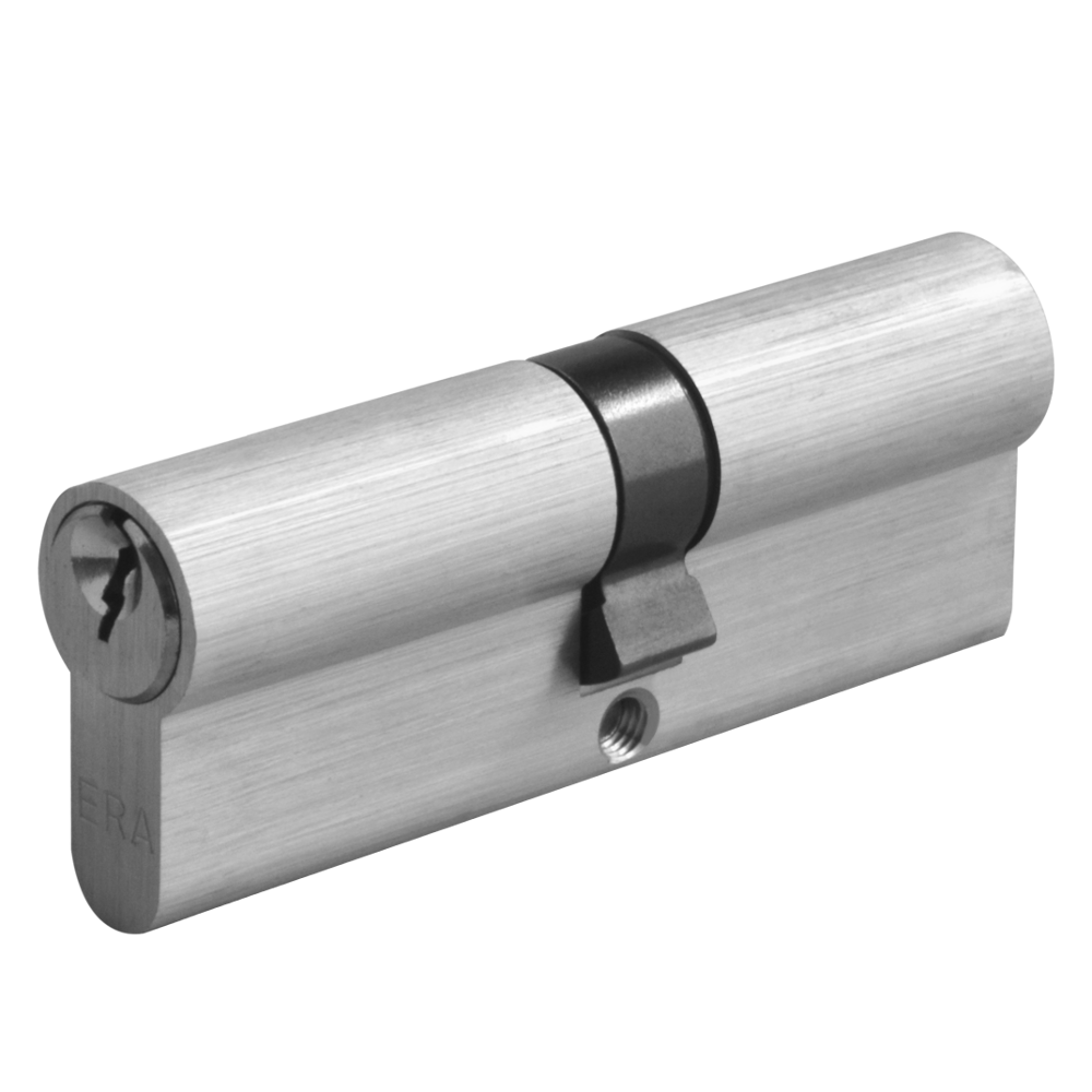 ERA 6-Pin Euro Double Cylinder 90mm 45/45 40/10/40 Keyed To Differ - Satin Chrome