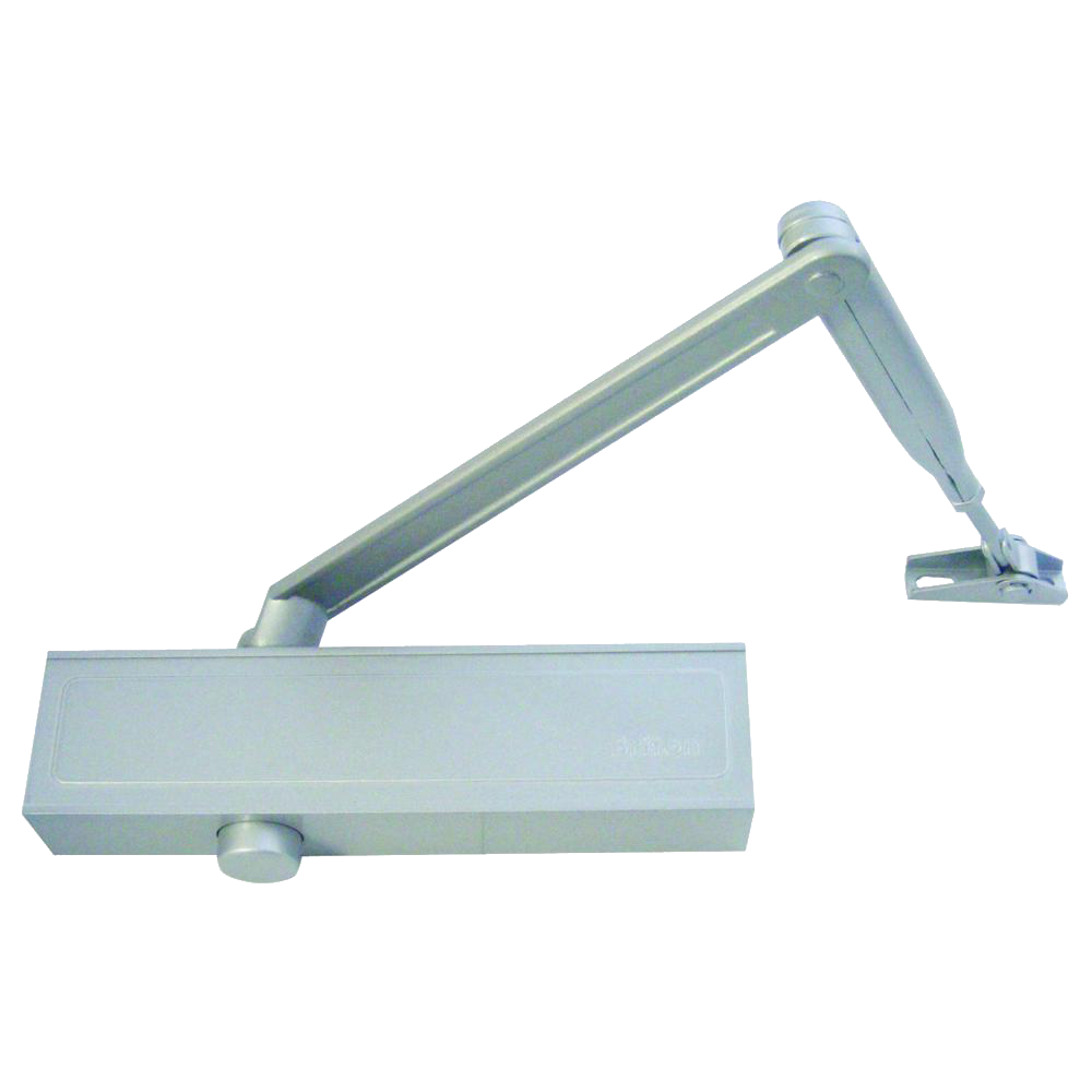 BRITON 1120B Size 2-4 Overhead Door Closer Silver - Silver Enamelled