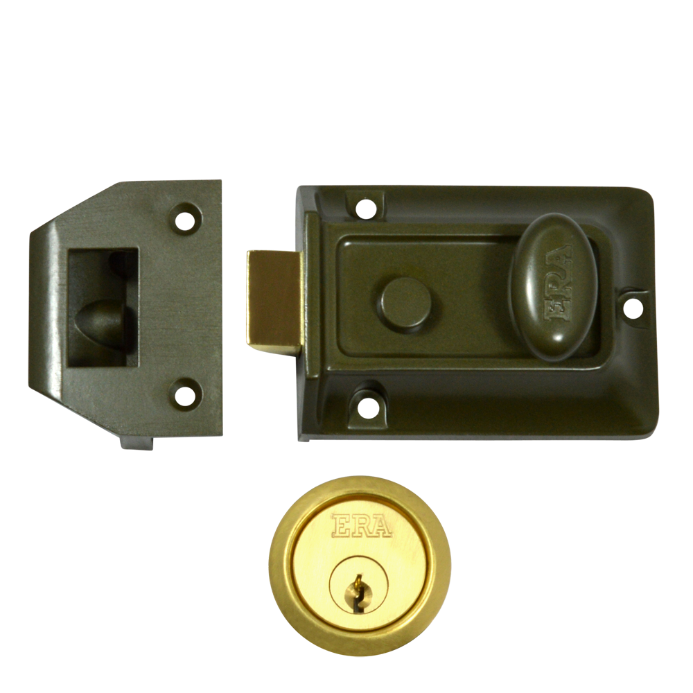 ERA 133 Non-Deadlocking Nightlatch 60mm GRN Case Cyl - Polished Brass