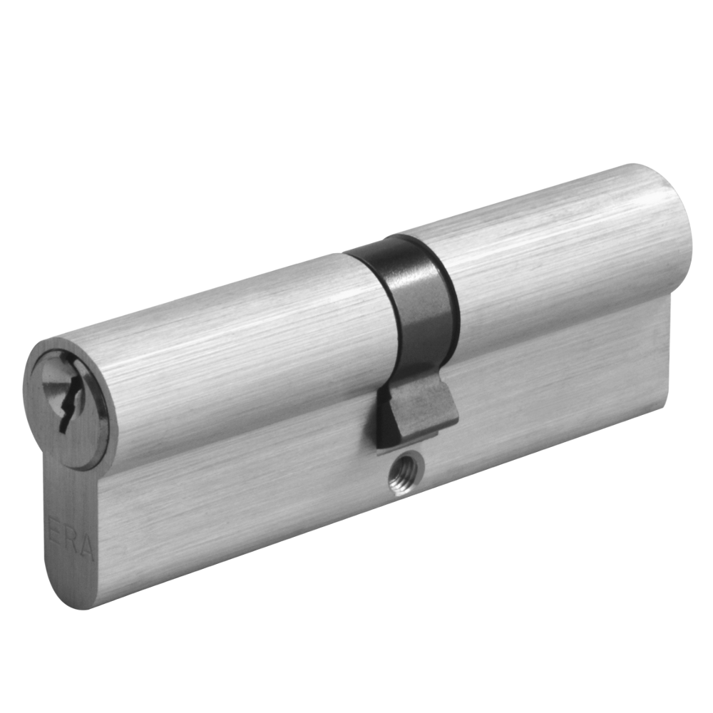 ERA 6-Pin Euro Double Cylinder 110mm 50/60 45/10/55 Keyed To Differ - Satin Chrome
