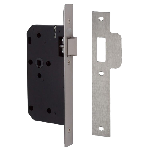 UNION J2C23 DIN Mortice Latch 83mm Keyed to Differ Square - Stainless Steel