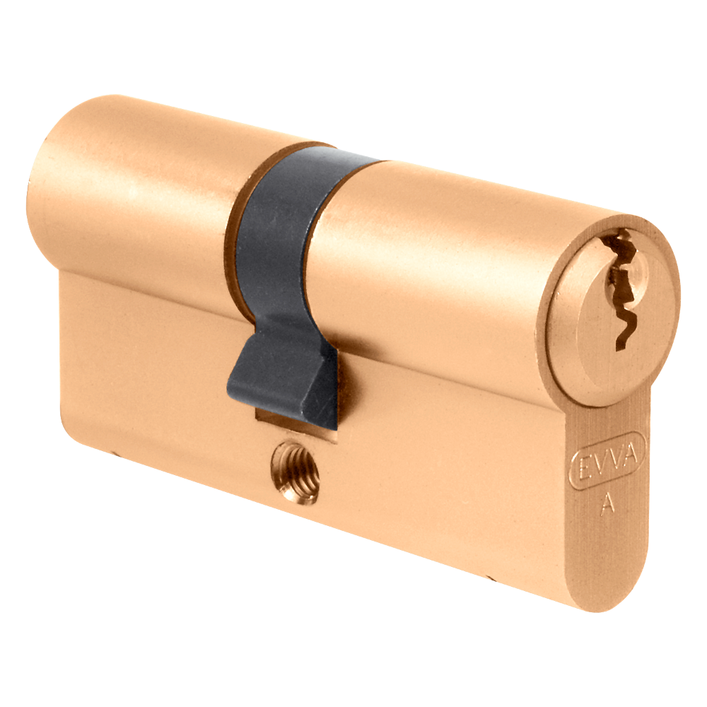 EVVA A5 DZ Off-Set Euro Double Cylinder 102mm 46-56 41-10-51 Keyed To Differ - Polished Brass
