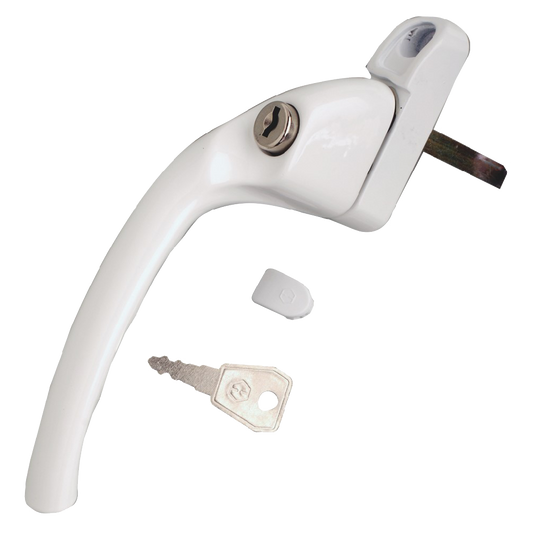 HOPPE UPVC Espag Handle Cranked Left Handed - White