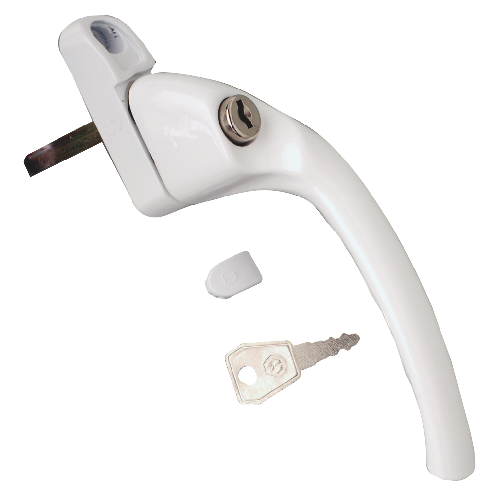 HOPPE UPVC Espag Handle Cranked Right Handed - White