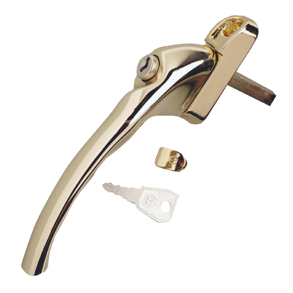 HOPPE UPVC Espag Handle Cranked Right Handed - Gold