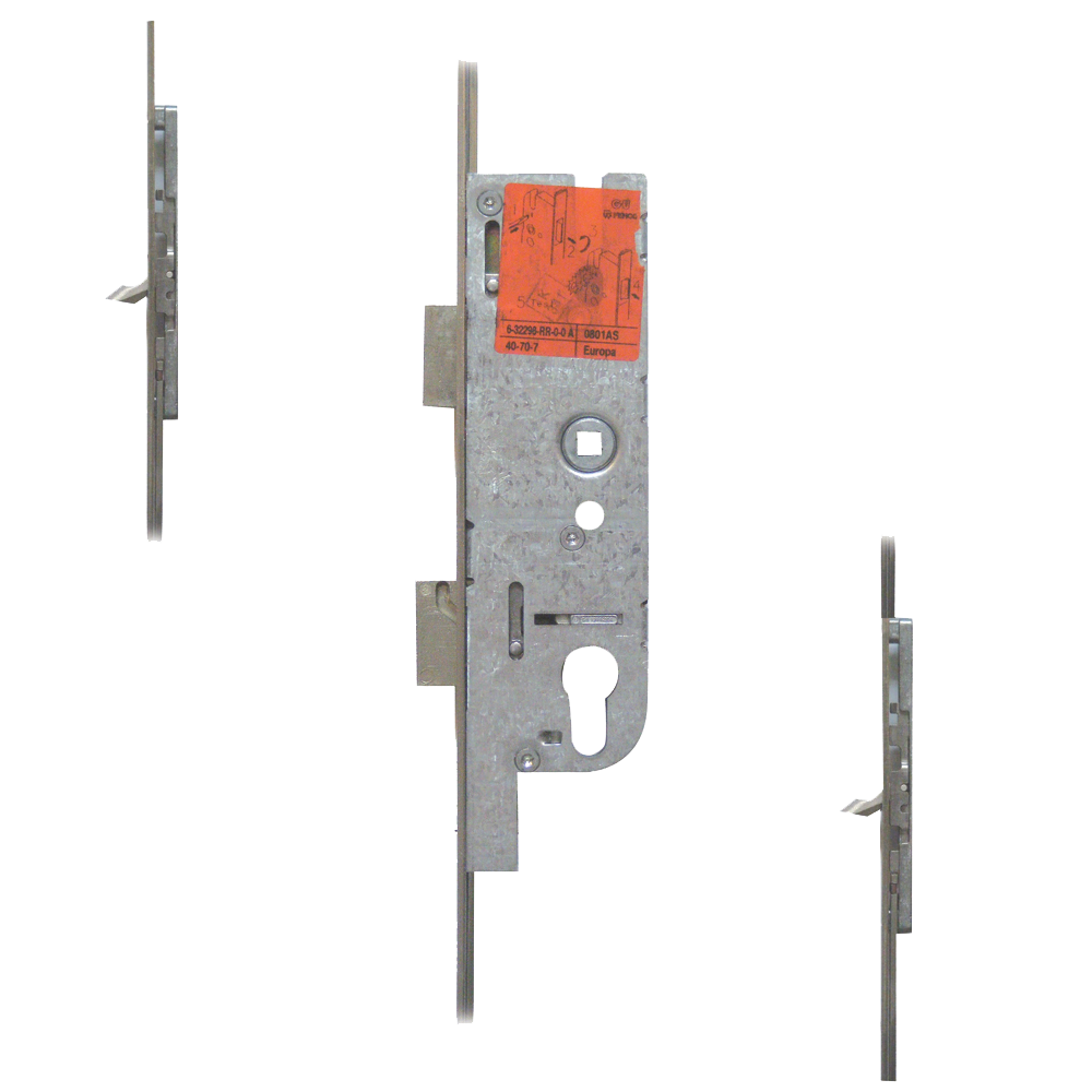 FERCO Tripact Lever Operated Latch & Deadbolt 20mm Faceplate - 2 Small Hook 40/70