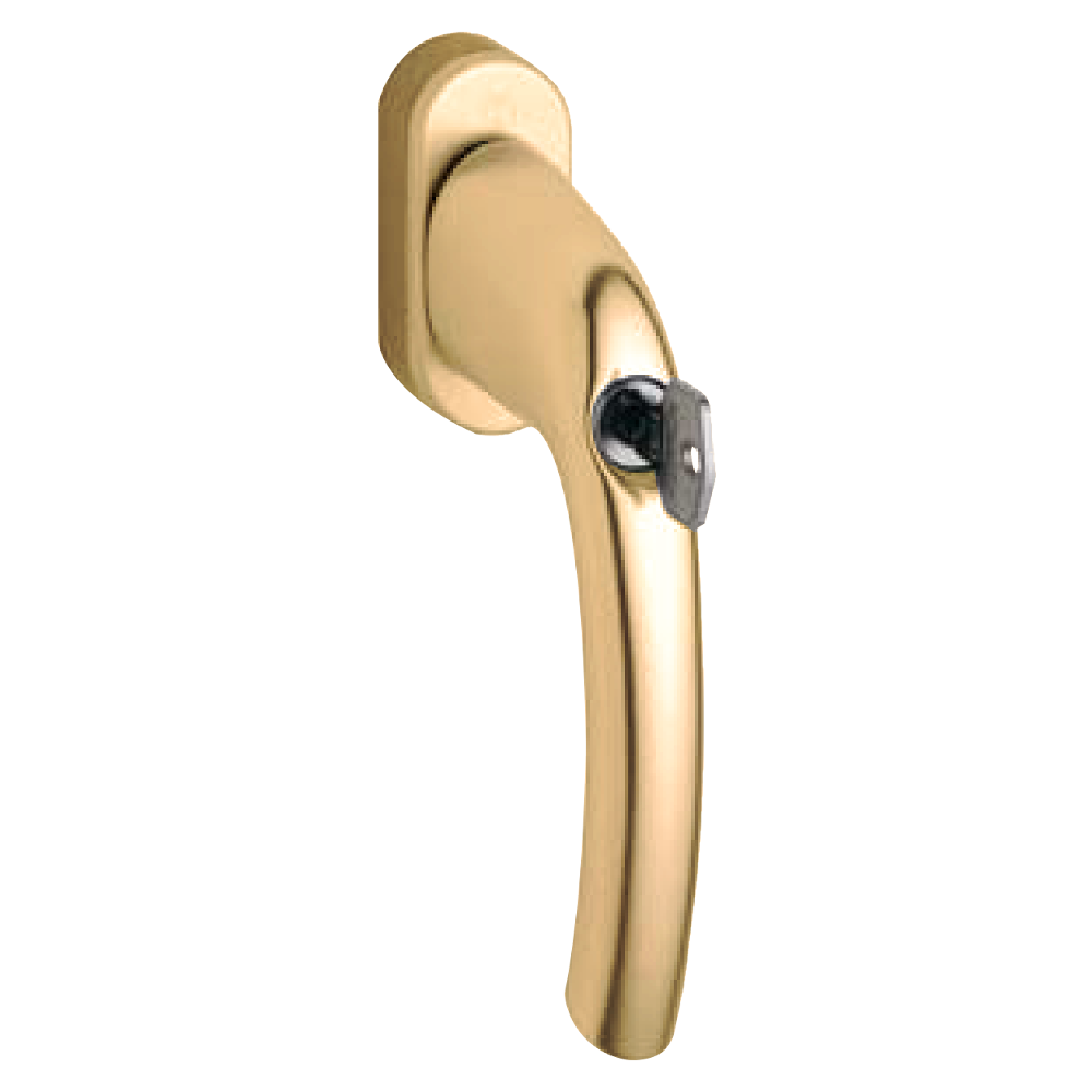 HOPPE UPVC Espag Handle Inline - Tilt & Turn Gold