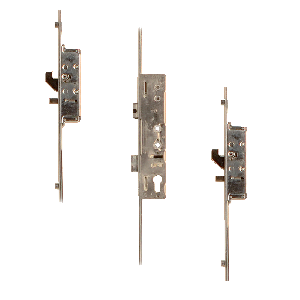 LOCKMASTER Lever Operated Latch & Deadbolt Twin Spindle - 2 Hook 2 Anti-Lift 4 Roller 35/92-62