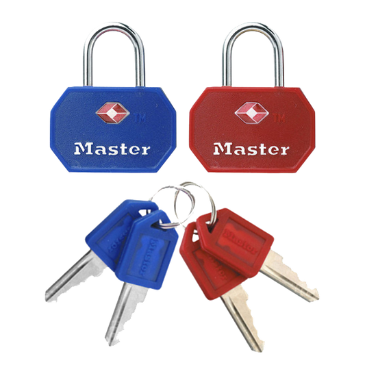 MASTER LOCK 4681 KA Pair Of TSA Luggage Locks 32mm Keyed Alike Pro