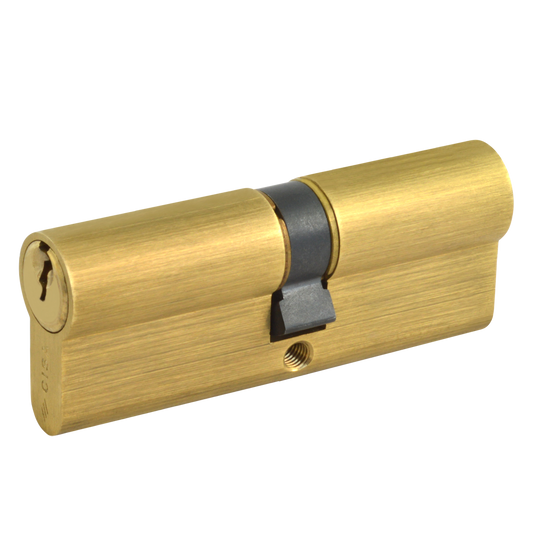 CISA C2000 Euro Double Cylinder 75mm 35/40 30/10/35 Keyed To Differ - Polished Brass