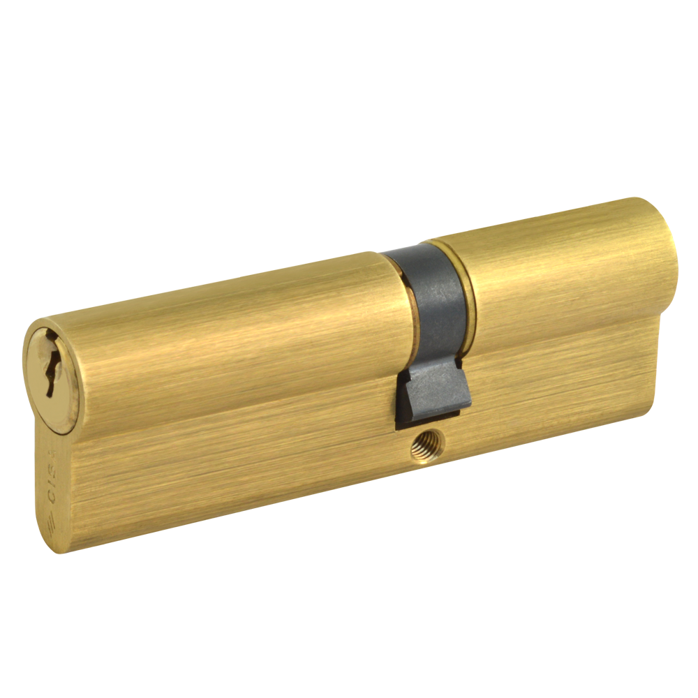 CISA C2000 Euro Double Cylinder 85mm 35/50 30/10/45 Keyed To Differ - Polished Brass