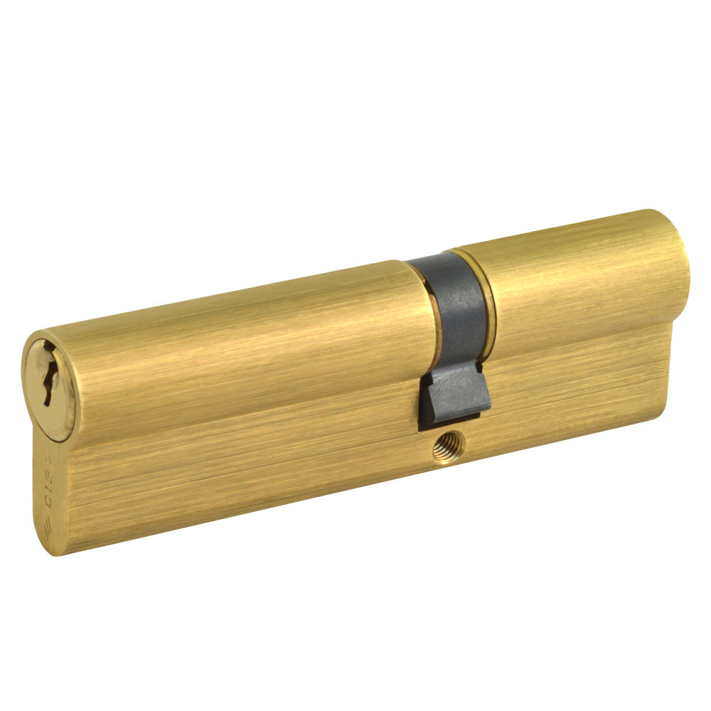 CISA C2000 Euro Double Cylinder 90mm 35/55 30/10/50 Keyed To Differ - Polished Brass