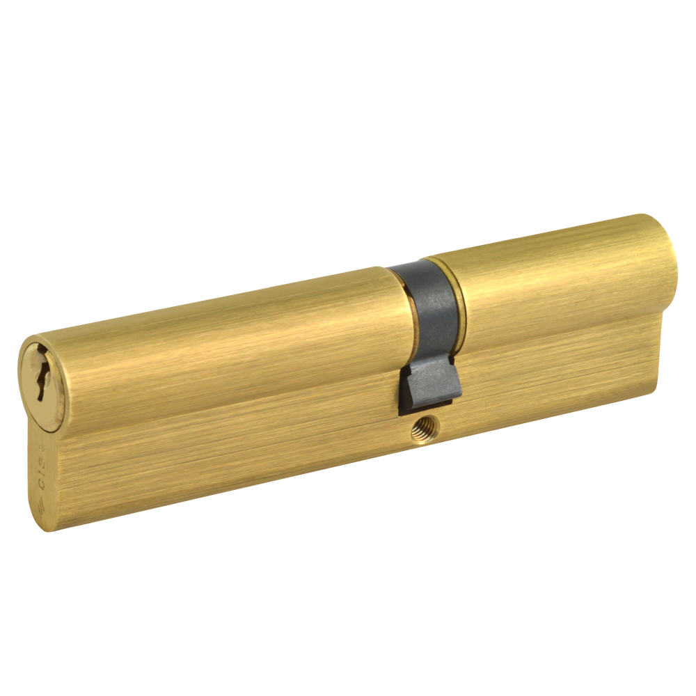 CISA C2000 Euro Double Cylinder 100mm 40/60 35/10/55 Keyed To Differ - Polished Brass