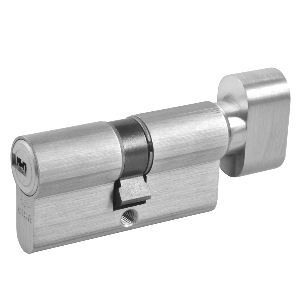 CISA Astral Euro Key & Turn Cylinder 60mm 30/T30 25/10/T25 Keyed To Differ - Nickel Plated