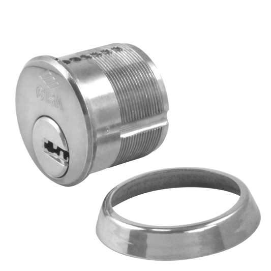 CISA Astral Screw-In Cylinder Keyed To Differ - Nickel Plated