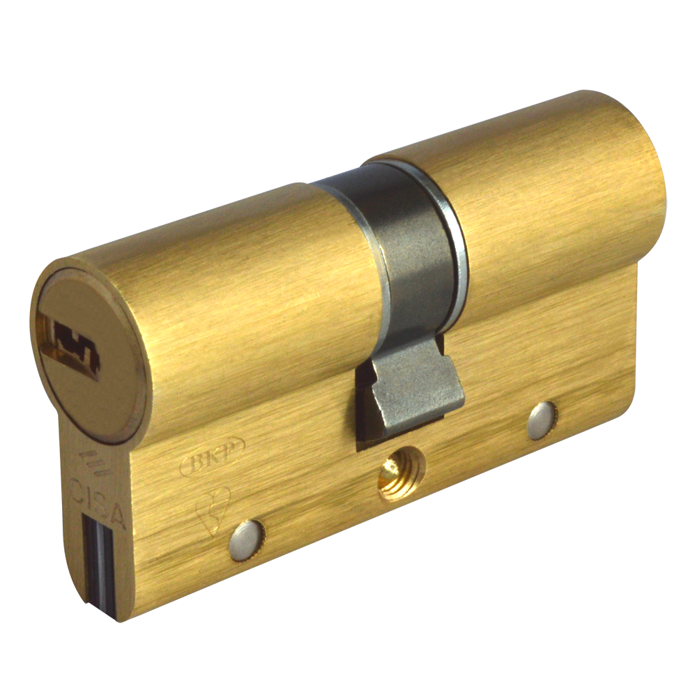 CISA Astral S Euro Double Cylinder 60mm 30/30 25/10/25 Keyed To Differ - Polished Brass