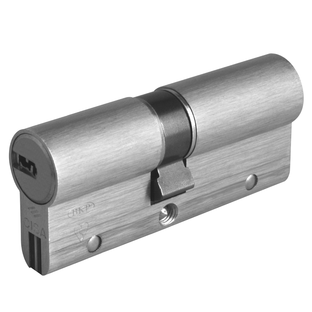CISA Astral S Euro Double Cylinder 80mm 35/45 30/10/40 Keyed To Differ - Nickel Plated