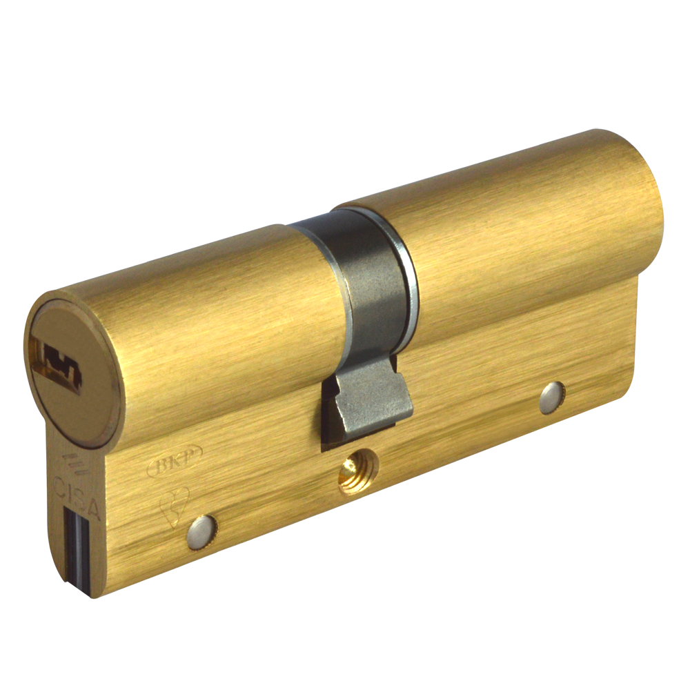 CISA Astral S Euro Double Cylinder 85mm 35/50 30/10/45 Keyed To Differ - Polished Brass