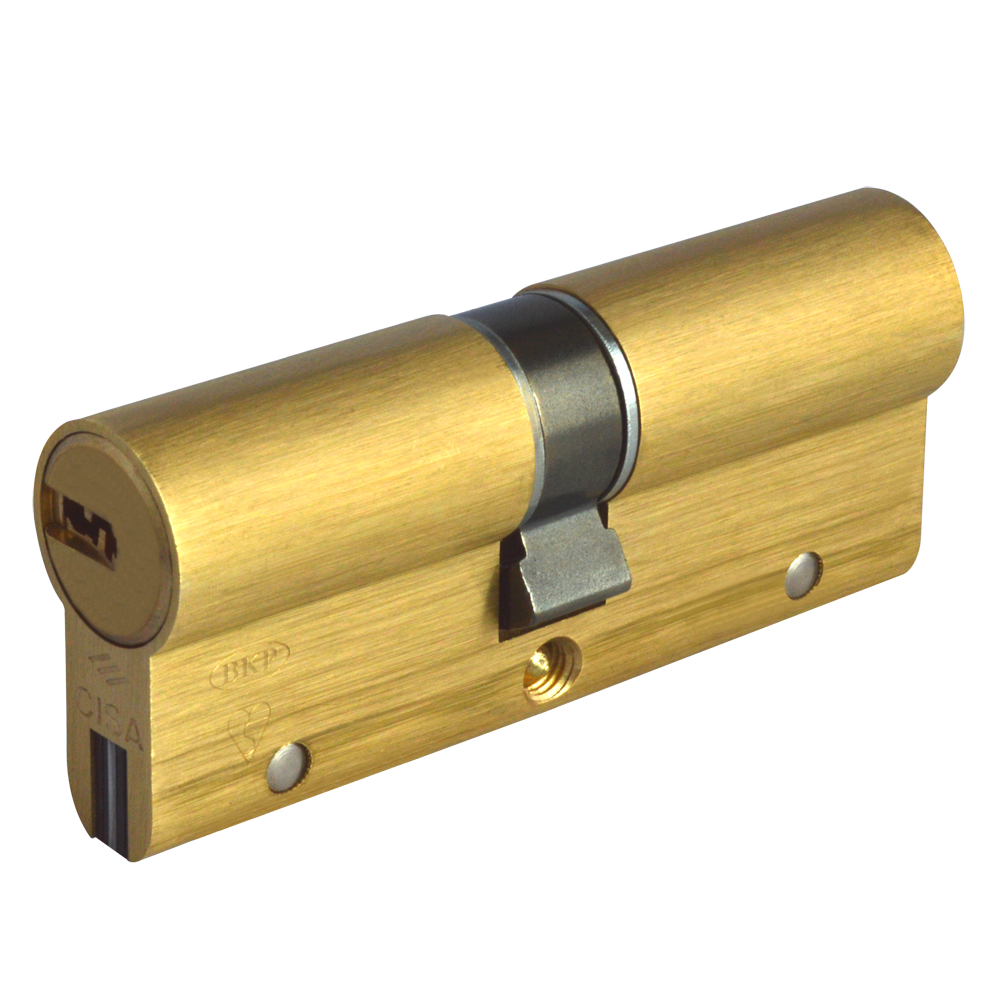 CISA Astral S Euro Double Cylinder 85mm 40/45 35/10/40 Keyed To Differ - Polished Brass
