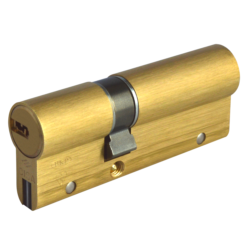 CISA Astral S Euro Double Cylinder 90mm 30/60 25/10/55 Keyed To Differ - Polished Brass