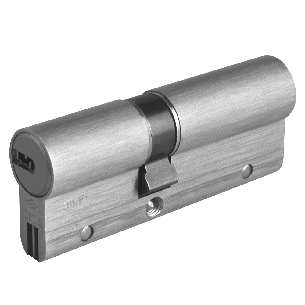 CISA Astral S Euro Double Cylinder 90mm 35/55 30/10/50 Keyed To Differ - Nickel Plated