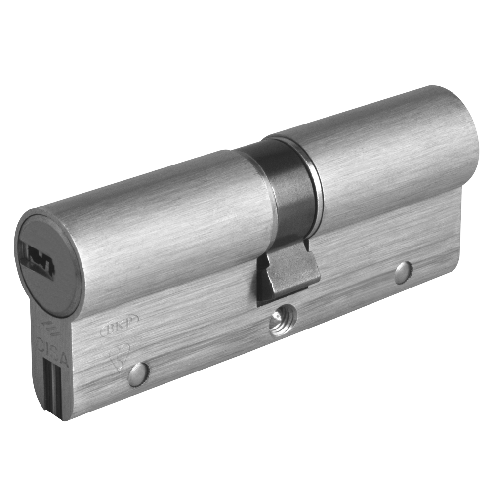 CISA Astral S Euro Double Cylinder 90mm 45/45 40/10/40 Keyed To Differ - Nickel Plated