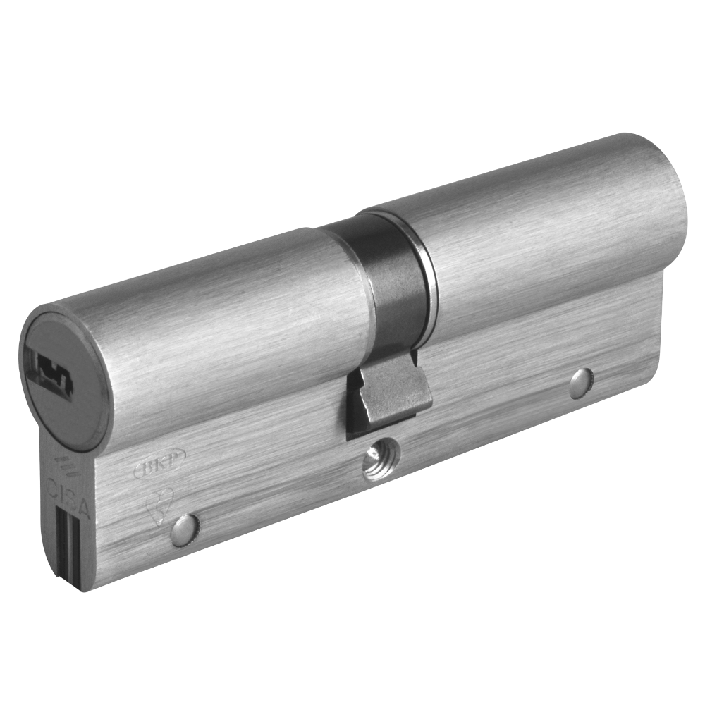 CISA Astral S Euro Double Cylinder 100mm 45/55 40/10/50 Keyed To Differ - Nickel Plated