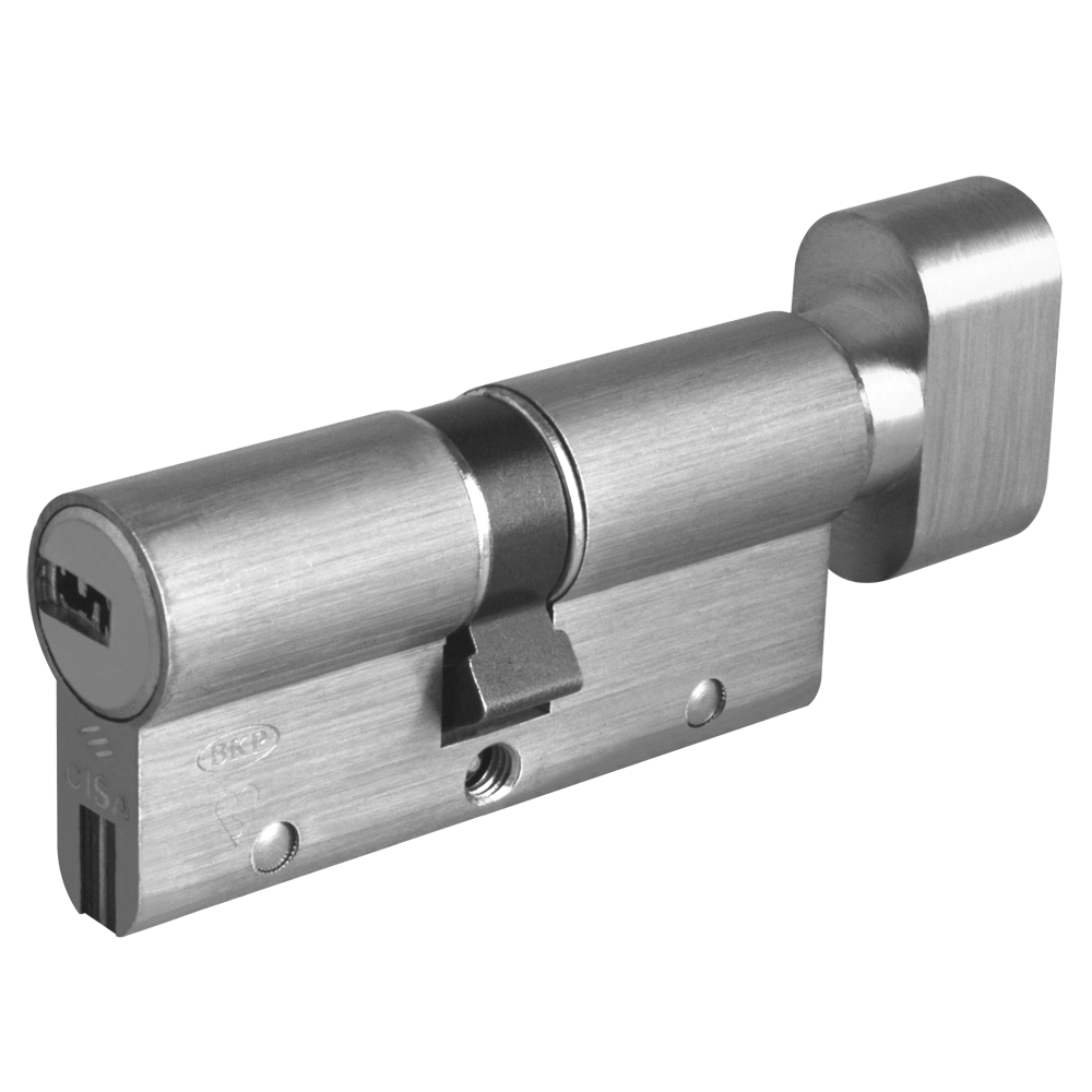 CISA Astral S Euro Key & Turn Cylinder 70mm 35/T35 30/10/T30 Keyed To Differ - Nickel Plated