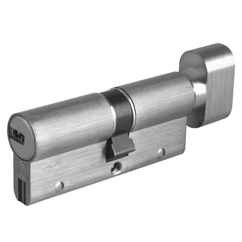 CISA Astral S Euro Key & Turn Cylinder 80mm 45/T35 40/10/T30 Keyed To Differ - Nickel Plated