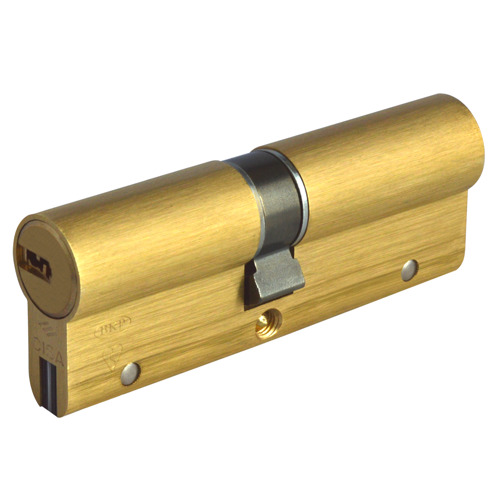 CISA Astral S Euro Double Cylinder 100mm 45/55 40/10/50 Keyed To Differ - Polished Brass