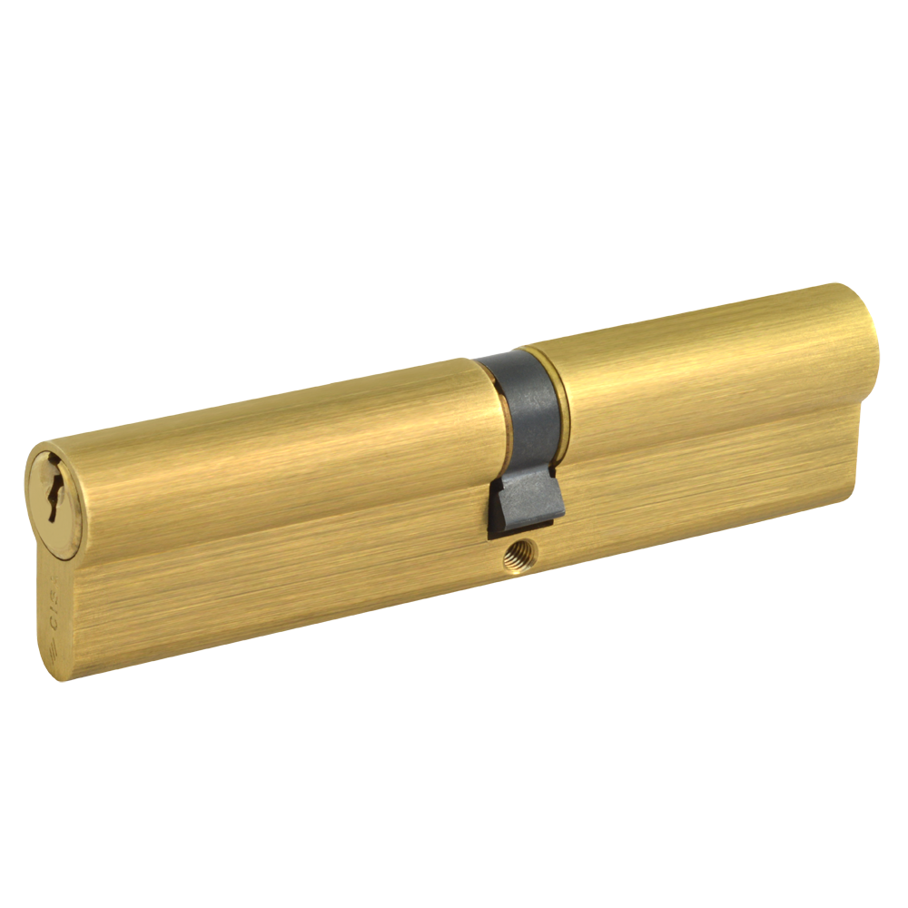 CISA C2000 Euro Double Cylinder 105mm 45/60 40/10/55 Keyed To Differ - Polished Brass