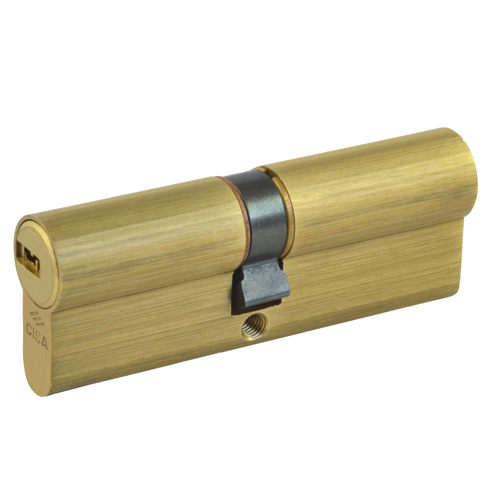 CISA Astral Euro Double Cylinder 95mm 40/55 35/10/50 Keyed To Differ - Polished Brass