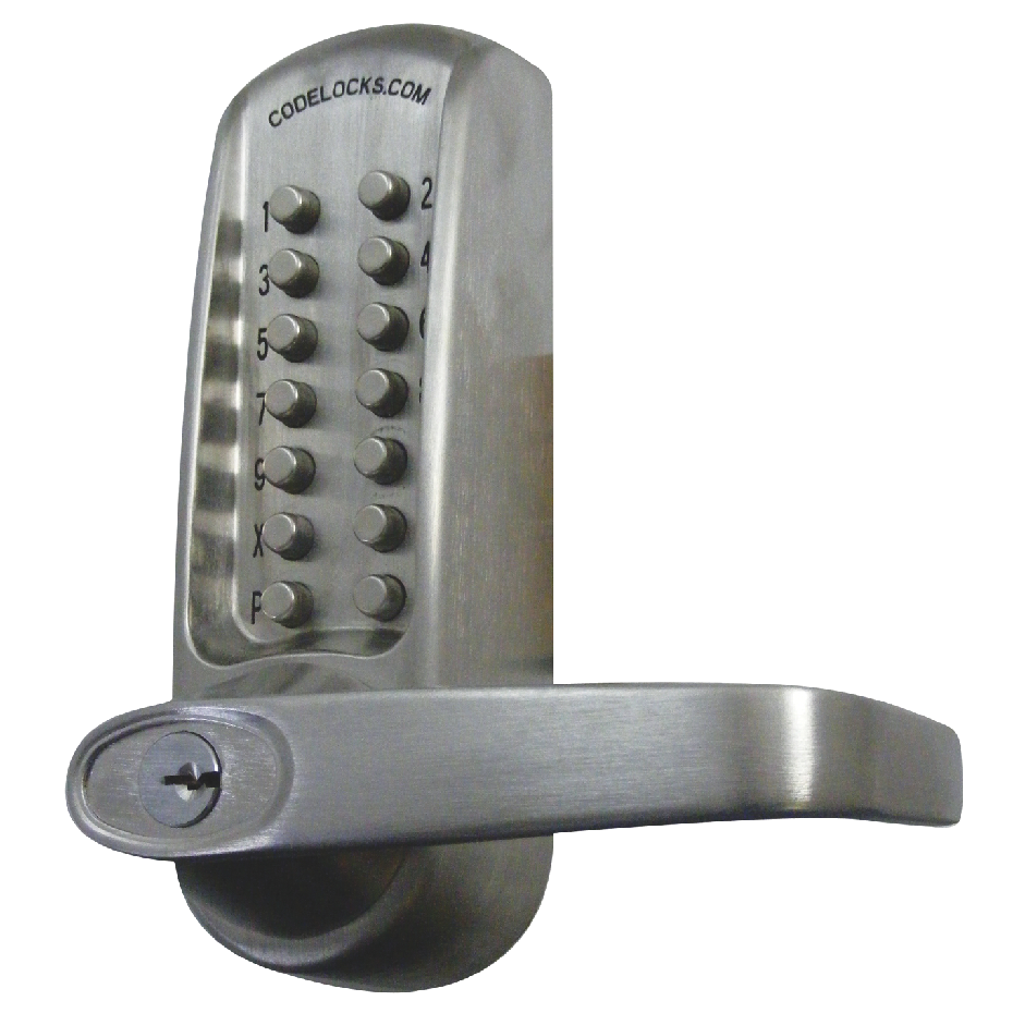 CODELOCKS CL600 Series Front Only Digital Lock To Suit Panic Latch CL600 Steel - Stainless Steel